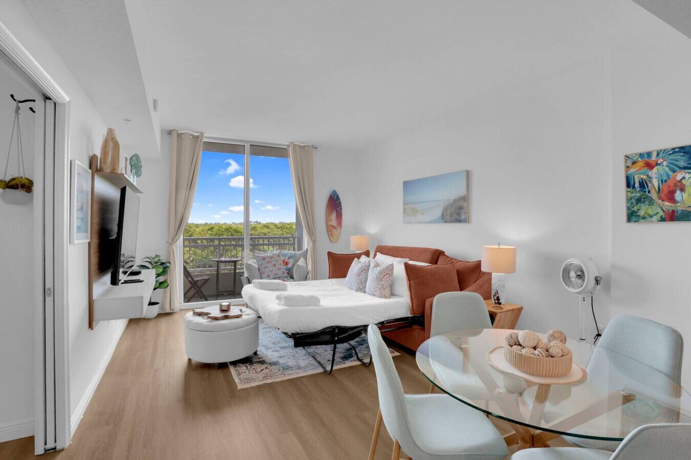 1 bedroom, iron/ironing board, travel crib, WiFi (free)