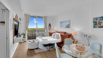 1 bedroom, iron/ironing board, travel crib, WiFi (free)