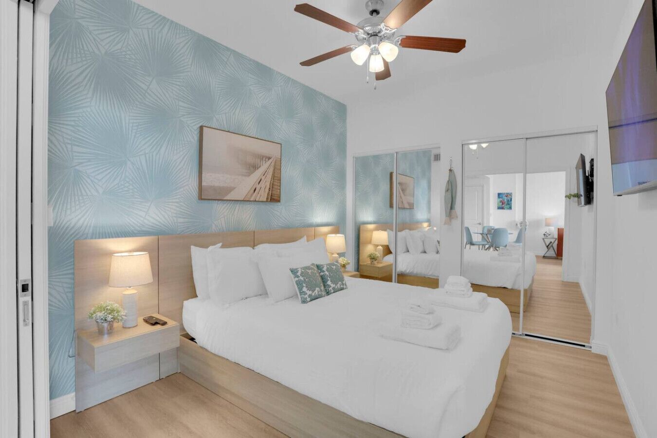 1 bedroom, iron/ironing board, travel crib, WiFi (free)