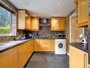 Fridge, microwave, oven, toaster