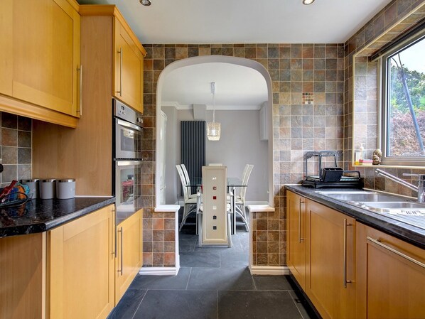 Fridge, microwave, oven, toaster