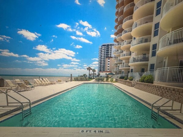 Indoor pool, a heated pool