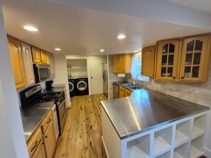 Fridge, microwave, oven, stovetop - Greenish-Acres Farmhouse (Layton)