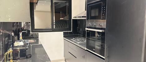 Microwave, oven, stovetop, dishwasher