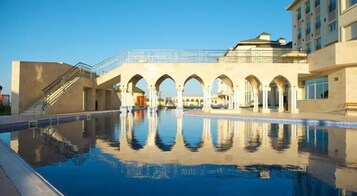 2 indoor pools, seasonal outdoor pool