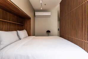 Comfort Studio | Iron/ironing board, free WiFi, bed sheets - Ayra Higienópolis - Apartamentos mobiliados com excelente vista e localização (São Paulo)