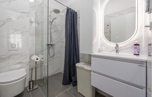 Shower, hair dryer