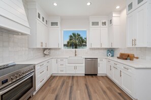 Fridge, microwave, oven, stovetop - Beach Retreat | Golf Cart | Walk To Beach! | Private Pool & Spa! (Destin)