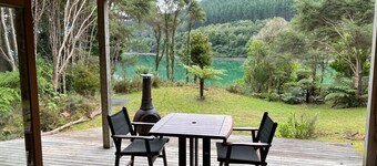 Private seaside cottage with boat only access.