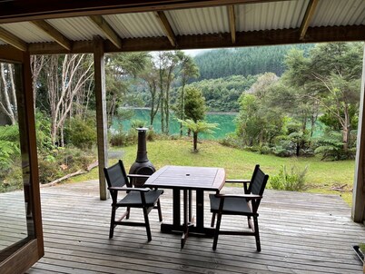Private seaside cottage with boat only access.