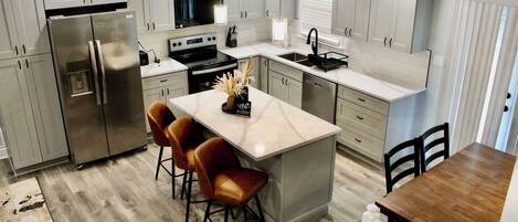 Microwave, oven, stovetop, dishwasher
