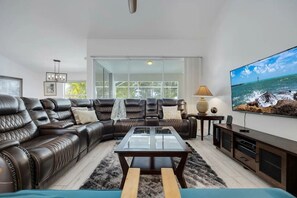 Smart TV, DVD player, video library