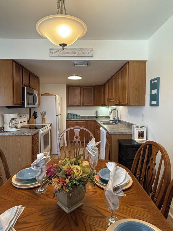 Microwave, oven, stovetop, dishwasher