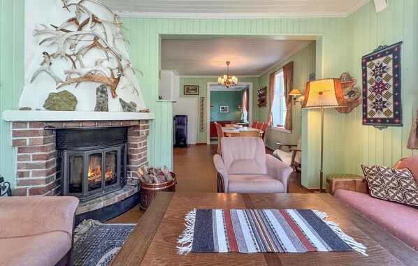Fireplace, ping pong