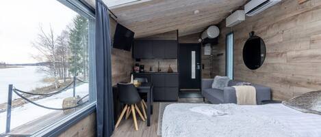 1 makuuhuone, työpöytä, ilmainen Wi-Fi, vuodevaatteet