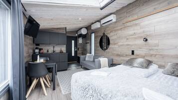 1 slaapkamer, een bureau, gratis wifi, beddengoed