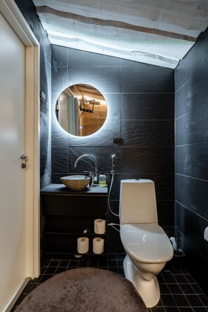 Hair dryer, towels