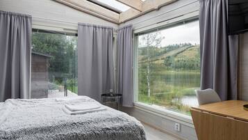 1 室のベッドルーム、デスク、WiFi (無料)、ベッドシーツ