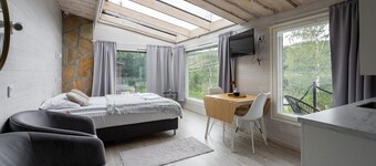 Cozy Suite on Himosranta with Lake Views & Sauna