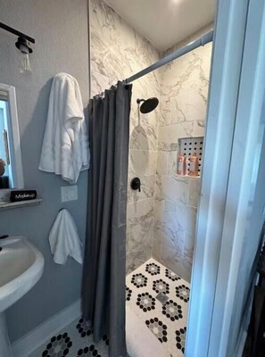 Towels, soap, toilet paper
