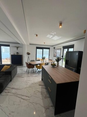 Interior - Penthouse apartment with sea view and pool area (Đenovići)