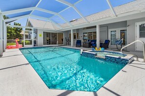 A heated pool