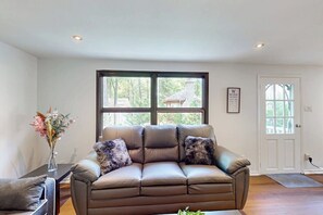 TV, fireplace, DVD player