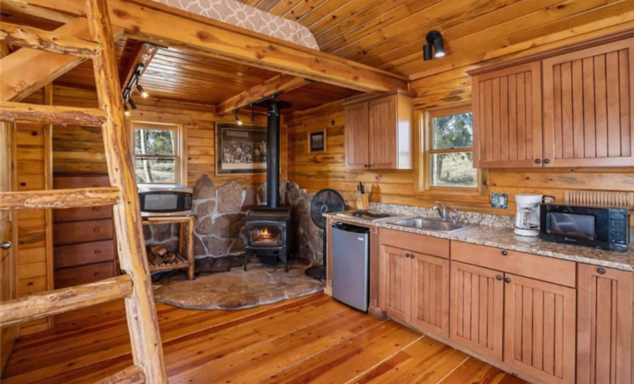 Cabin Tiêu chuẩn, quang cảnh núi | Bếp nhỏ riêng