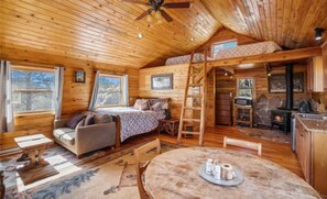 Standard Cabin, Mountain View | Living area - Phantom Canyon Resort (Cripple Creek)