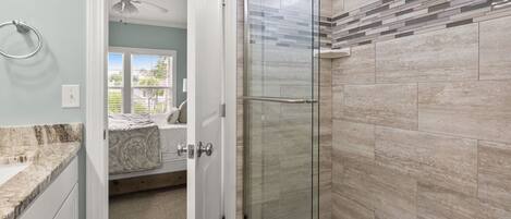 Shower, towels