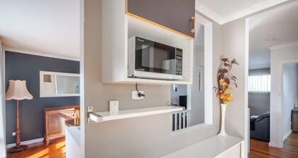 Private Coastal Apartment with A/C & Fireplace