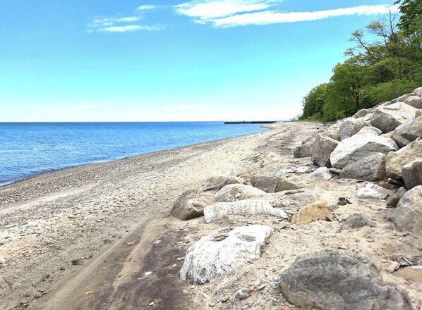 Vlak bij het strand