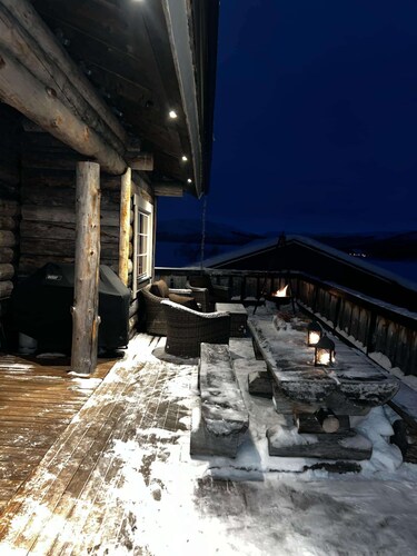 Cabin with the view of Northen light