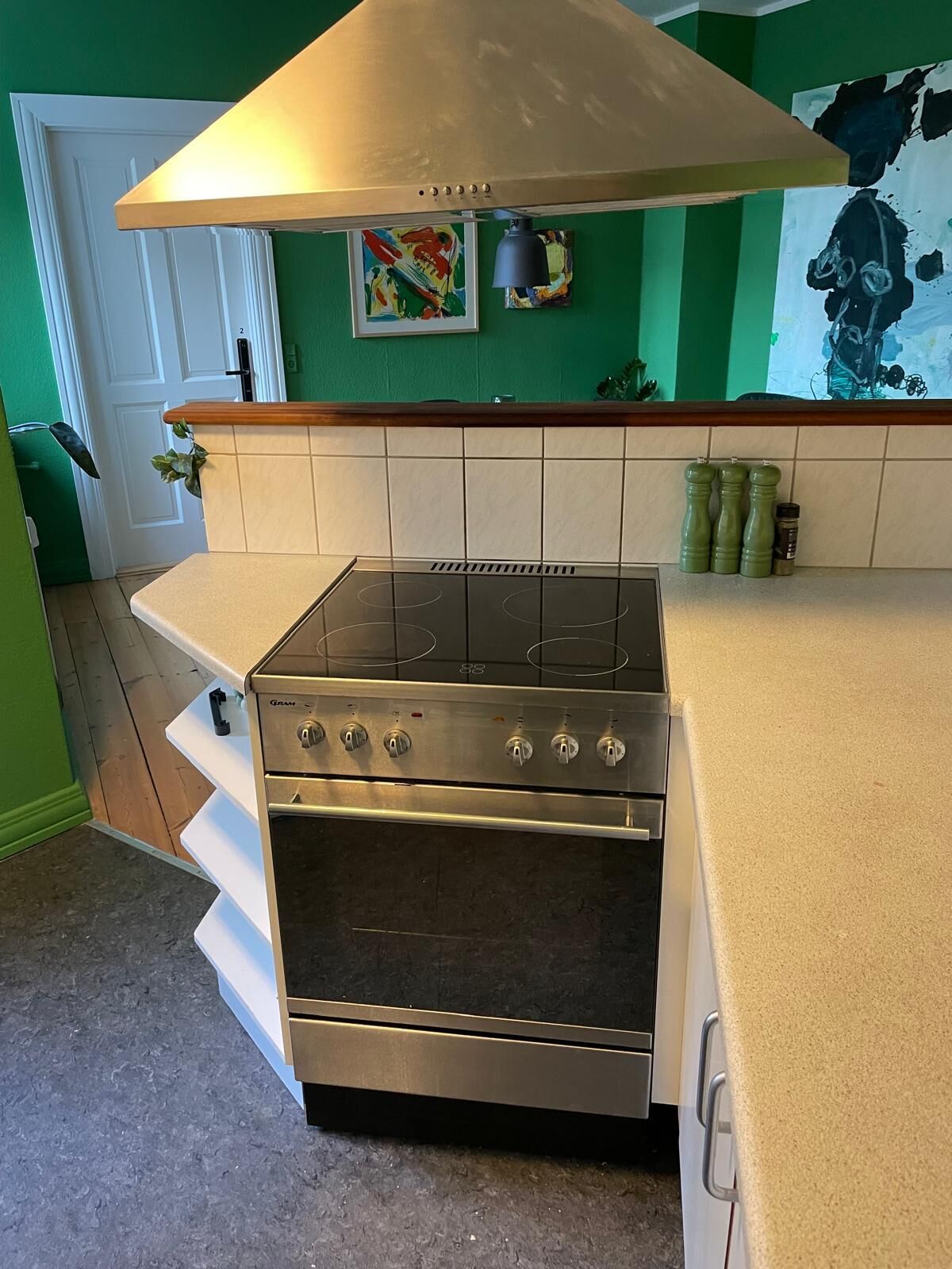 Kühlschrank, Ofen, Herdplatte, Geschirrspüler