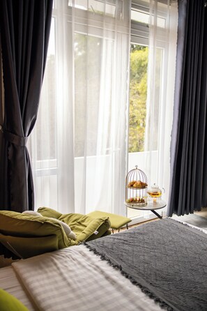 Deluxe Double Room Single Use, Balcony, City View | Iron/ironing board, free WiFi