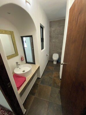 Towels, soap, toilet paper