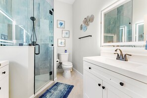 Shower, hair dryer