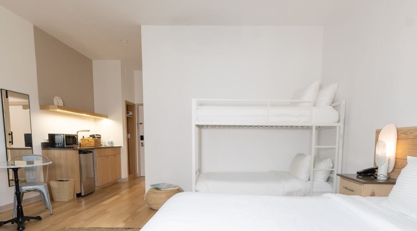 Wake up to easy mornings with a convenient in-room kitchenette.