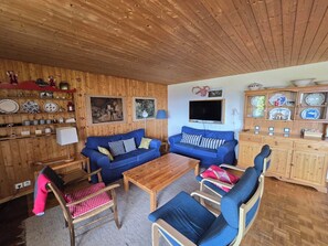 Télévision, cheminée