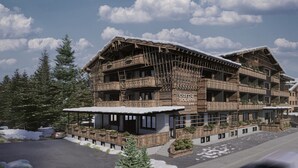 A multi-story wooden building with balconies, a covered entrance, and a sign reading "carpe sollem ZOE". - Apartment Near Glacier ski Area (Kaprun)