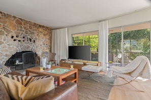 TV connectée, cheminée