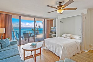 1 slaapkamer, een strijkplank/strijkijzer, gratis wifi, beddengoed