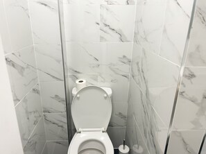 Towels, soap, toilet paper