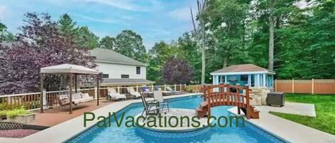 Udendørs pool, opvarmet pool