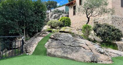 The Brick House. Ideal for families with garden and swimming pool.