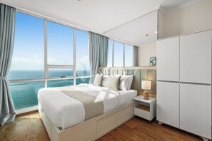Apartamento, 1 quarto, vista para o mar | Espaço de trabalho para notebook, ferros/tábuas de passar roupa