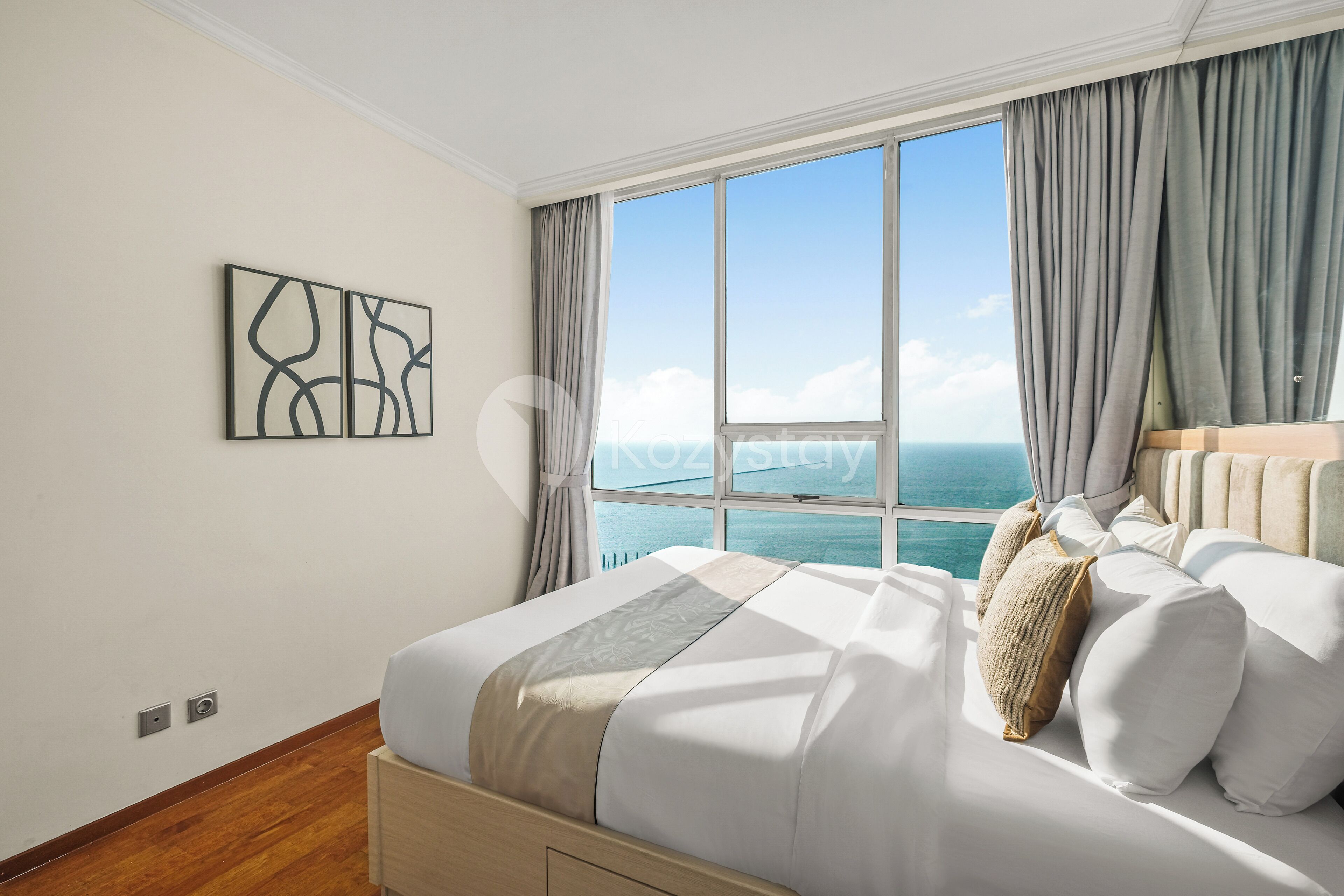 Lägenhet - 1 sovrum - havsutsikt | Arbetsyta för laptop, strykjärn/strykbräda och gratis wi-fi