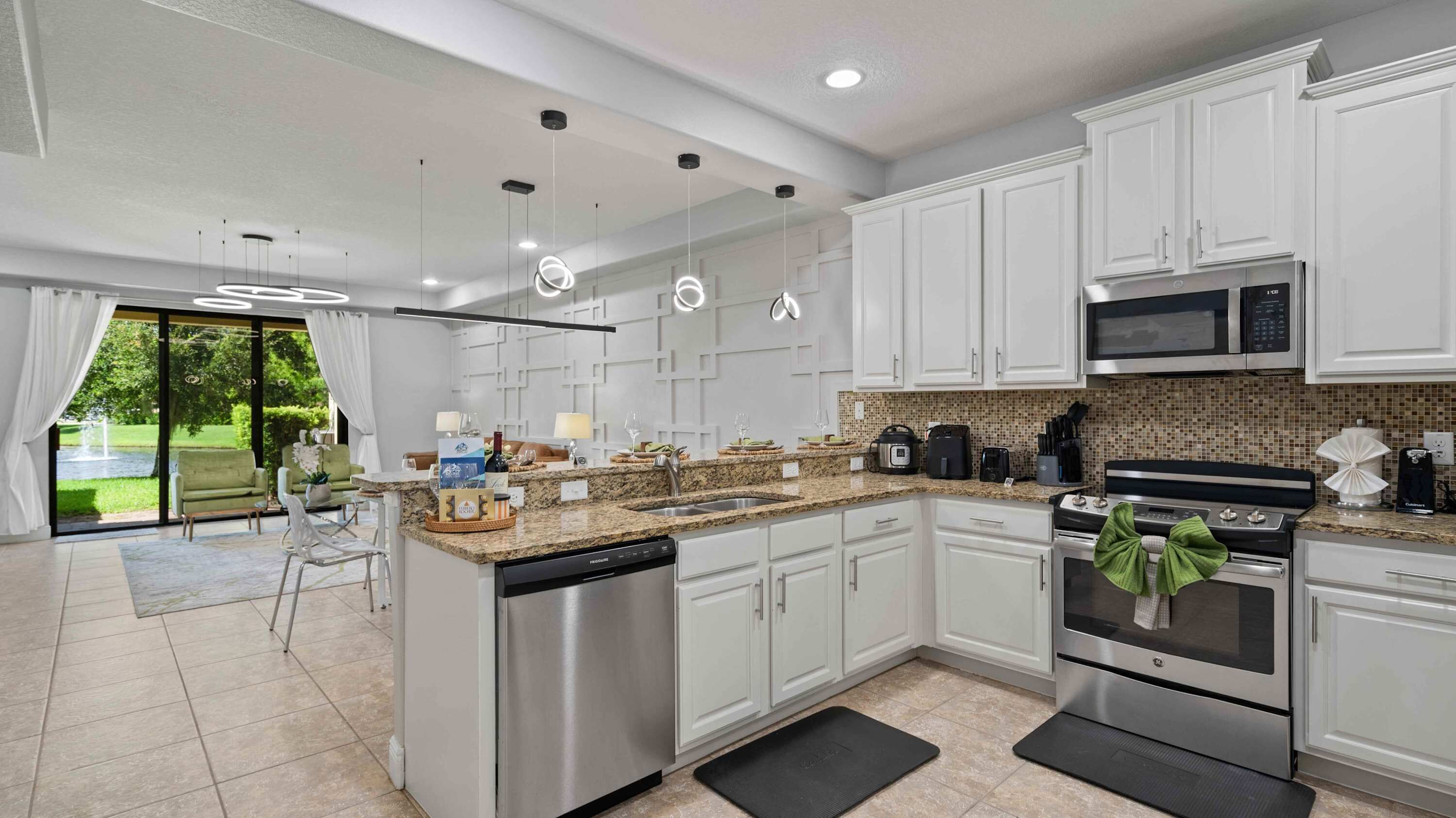 Microwave, oven, stovetop, dishwasher