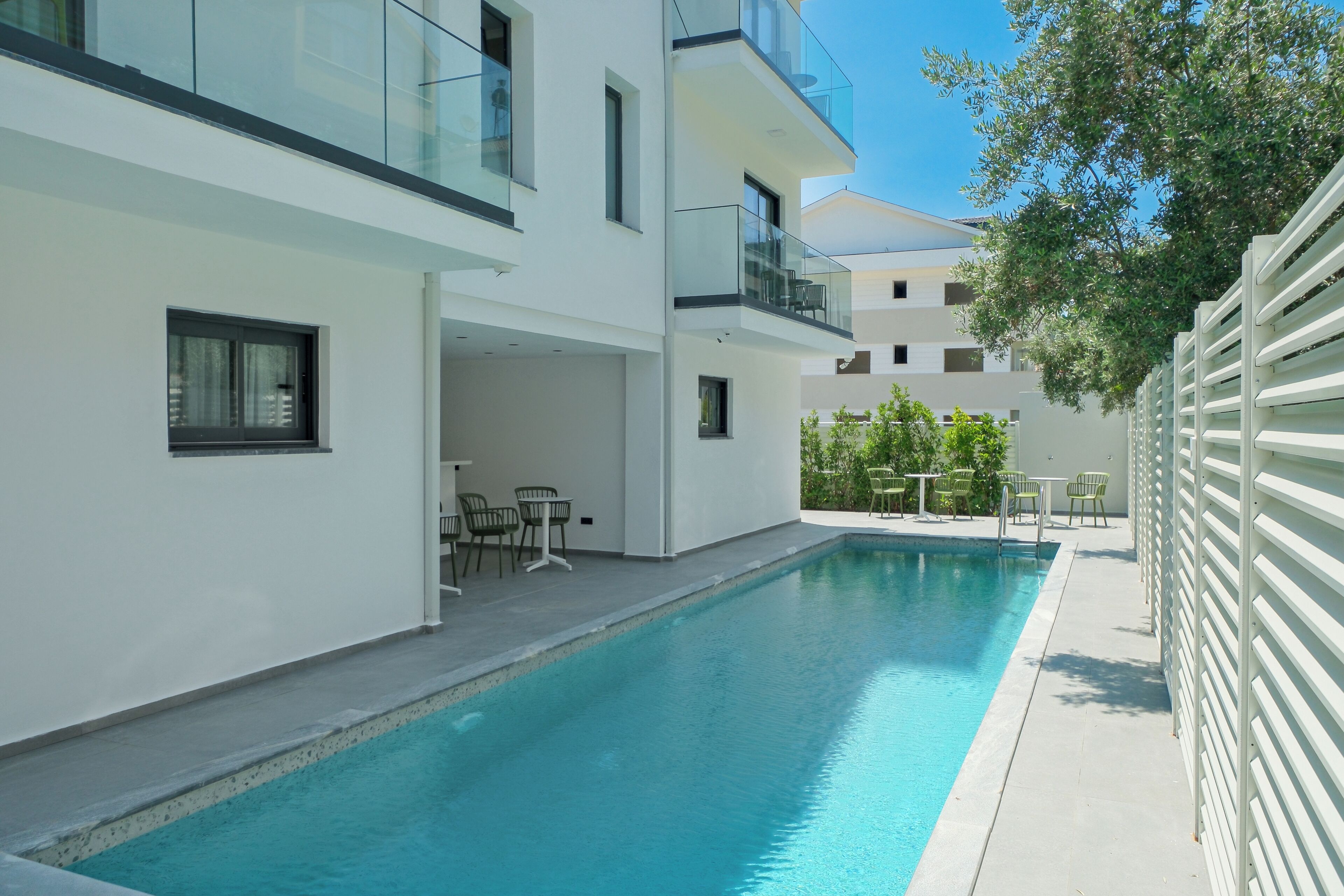 Indoor pool, seasonal outdoor pool