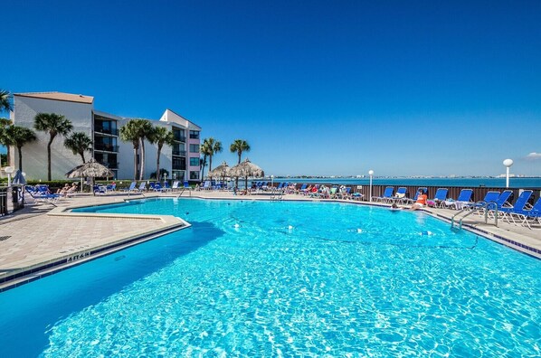 A heated pool